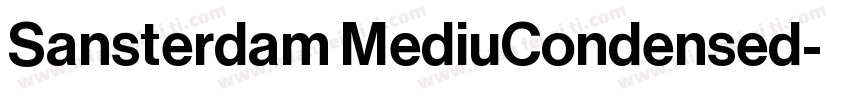 Sansterdam MediuCondensed字体转换